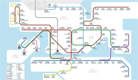 地鐵鐵路圖|【港鐵路綫圖】香港地鐵圖港鐵路線、轉車站、主要景。